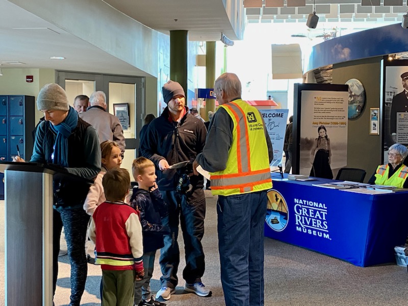 ICE JAM AT THE DAM National Great Rivers Museum